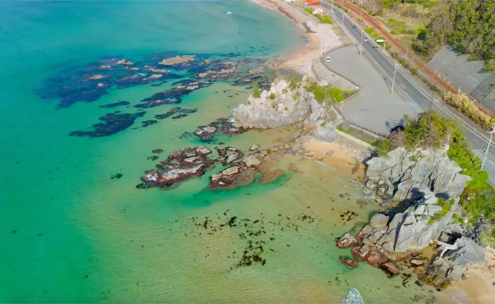 The Uradome coast in Tottori prefecture The Uradome coast in Tottori prefecture