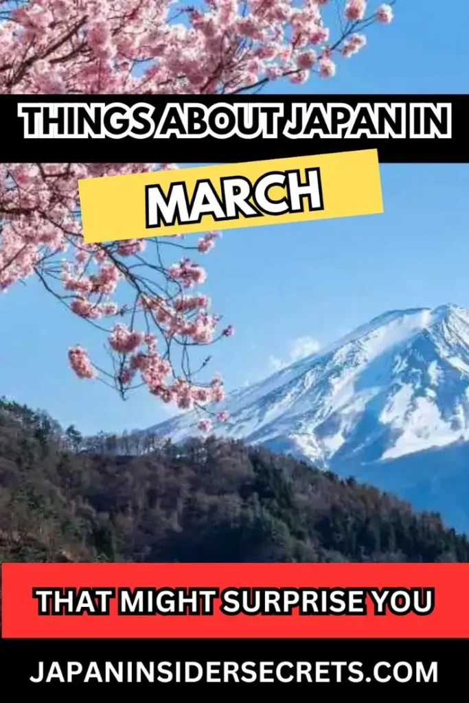 Japan in March Japan in March