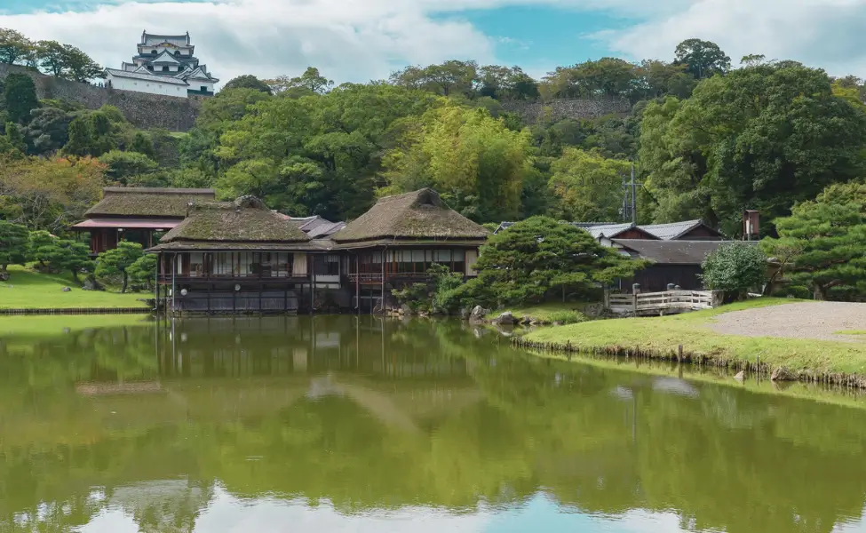 Nagahama castle in Shiga prefecture Nagahama castle in Shiga prefecture
