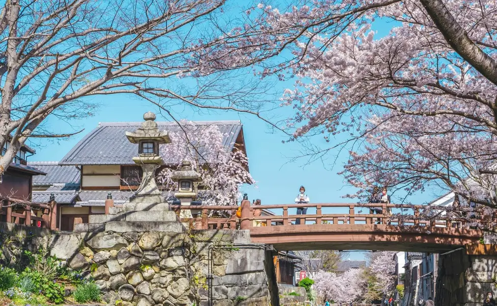 Omihachiman in Shiga prefecture in Spring Omihachiman in Shiga prefecture in Spring