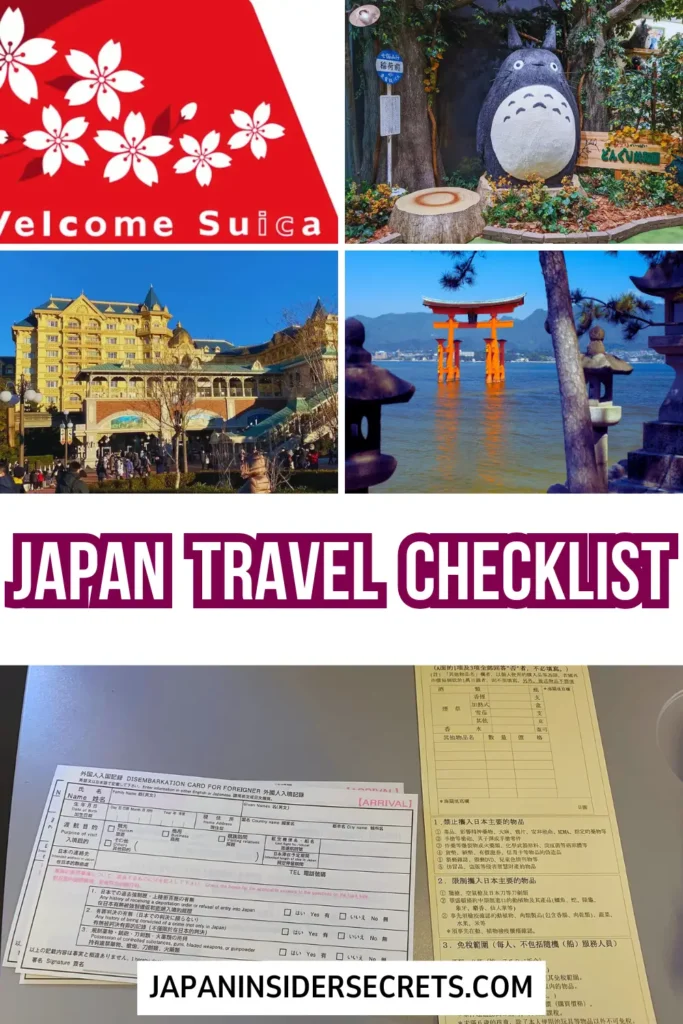 Japan Travel Checklist Japan Travel Checklist