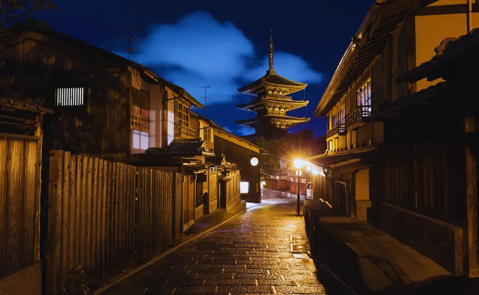 Kyoto at night Best cities in Japan: Kyoto at night