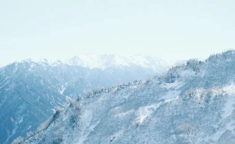 The Tateyama Mountains in Toyama, Japan The Tateyama Mountains in Toyama, Japan