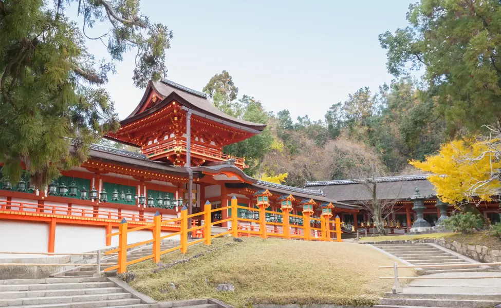 Kasugataisha Shrine in Autumn, Nara, Japan Kasugataisha Shrine in Autumn, Nara, Japan