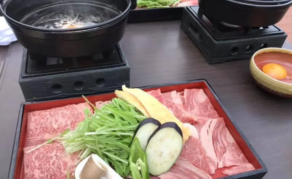 Sukiyaki in Gion. Pricey but tasty. Sukiyaki in Gion. Pricey but tasty.
