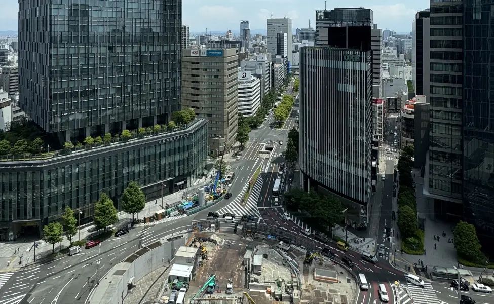 View from the twin towers at Nagoya station