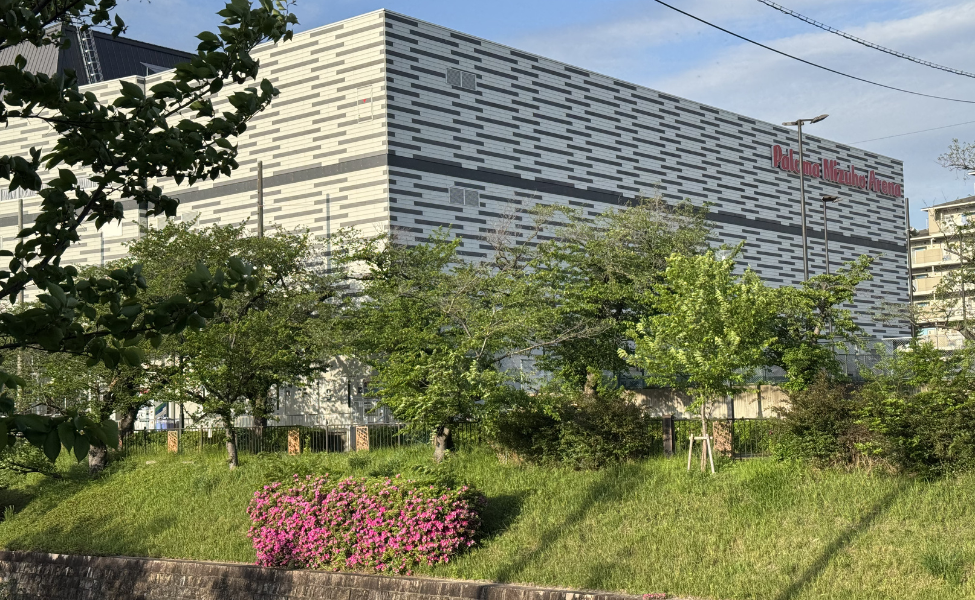 Alt text:
Paloma Mizuho Arena near Nagoya City Mizuho Park Athletic Stadium before the 2026 Asian Games