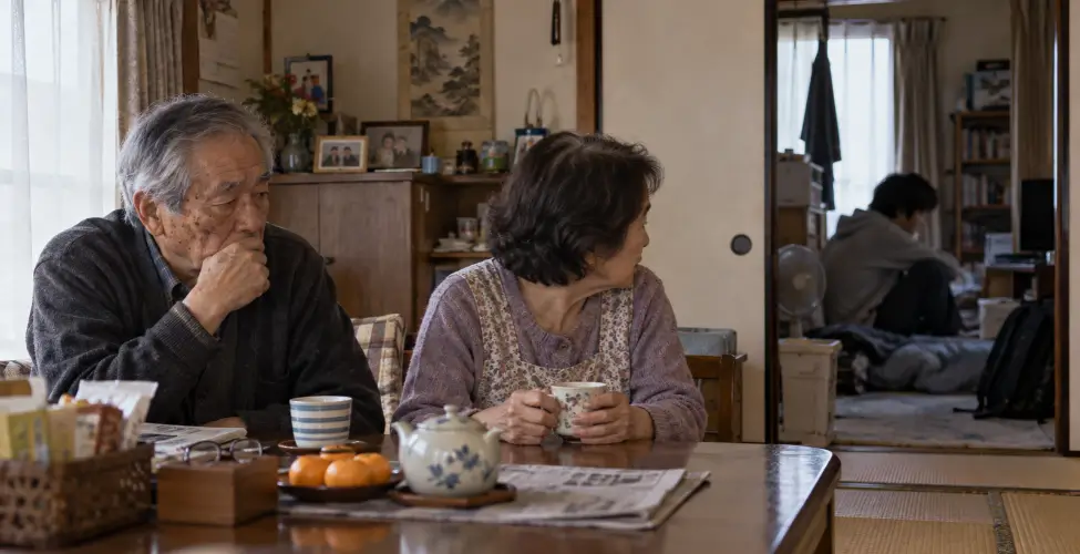 Hikikomori often live with their ageing parents