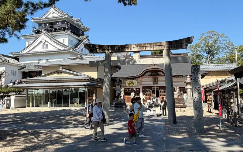 Okazaki castle and shrine Okazaki castle and shrine