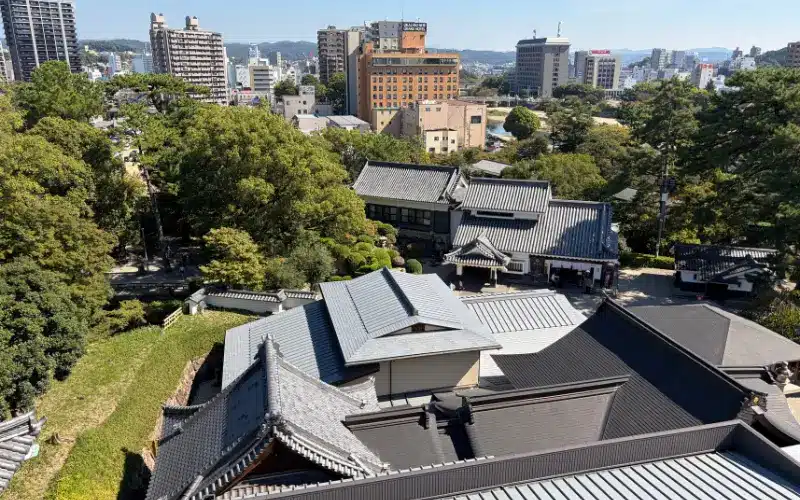 View from the top of Okazaki castle View from the top of Okazaki castle